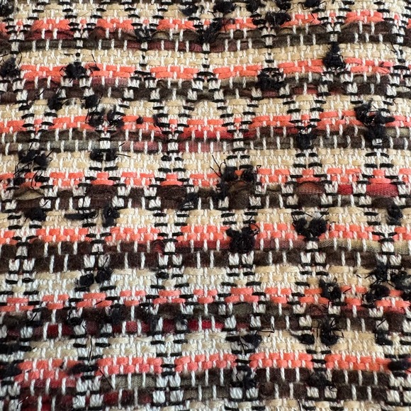 J. Crew Collection Womens 4 Tweed Moto Jacket Blazer Light Beige Brown - Picture 3 of 10